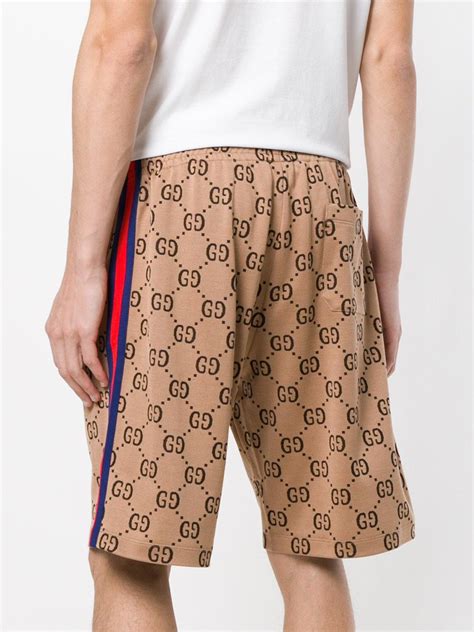 mens gucci denim shorts|gucci sweatpants for men.